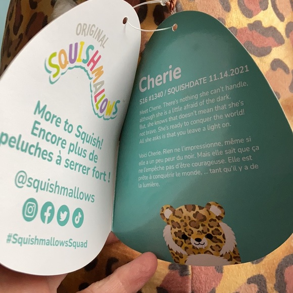 Squishmallow Cheri by Kellytoy - Picture 6 of 7